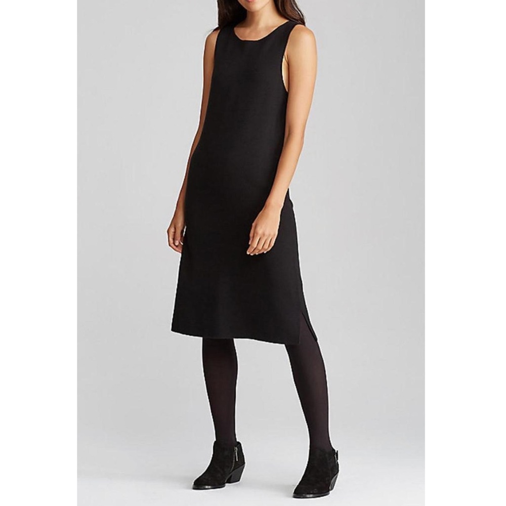 ✨ Eileen Fisher Bateau Neck Dress in Silk and Organic Cotton ✨